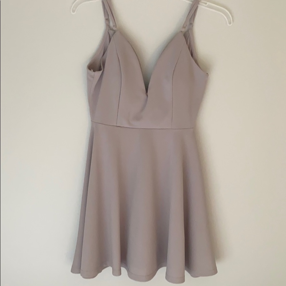 Purple mini dress